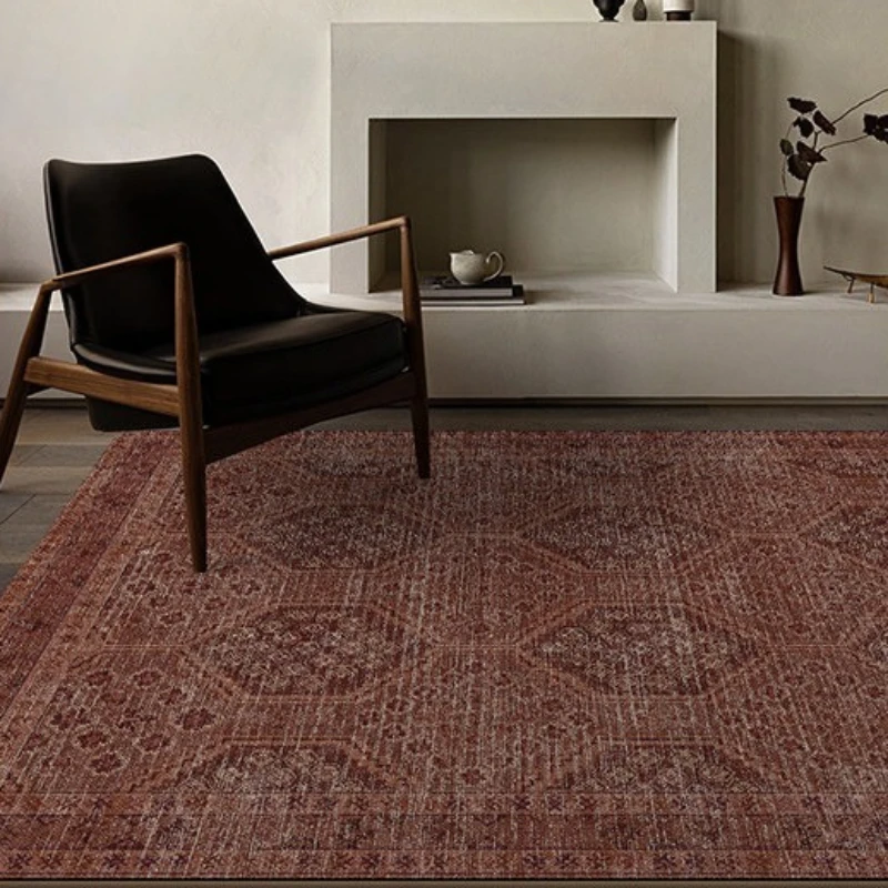 American Retro Green Living Room Carpet Large Area Sofa Rugoldable Machine Bedroom Bedside Non-slip Soft Floor Mat Ковер Tapis