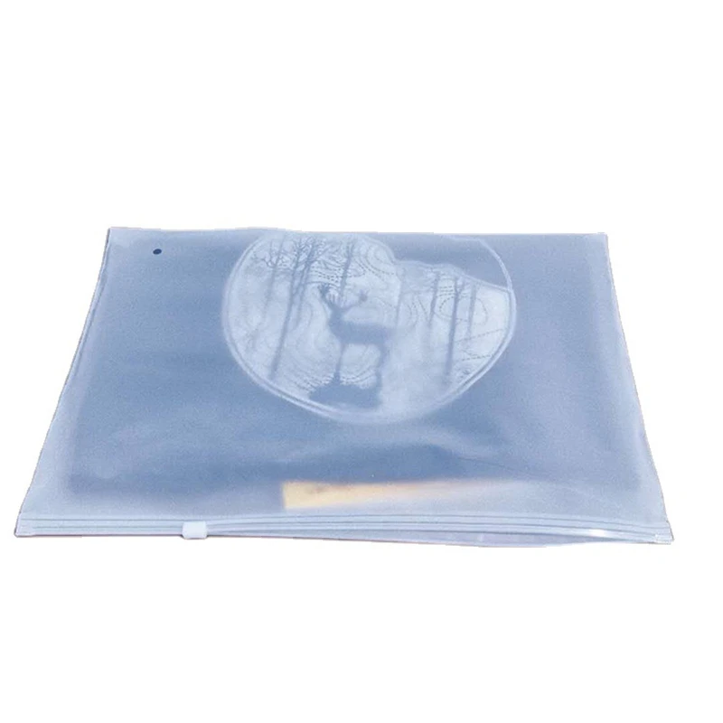 StoBag Frosted Matte Plastic Clothing Packaging Ziplock Zipper Bag Travel Shipping Sealed Underwear Socks Storage Reusable Pouch