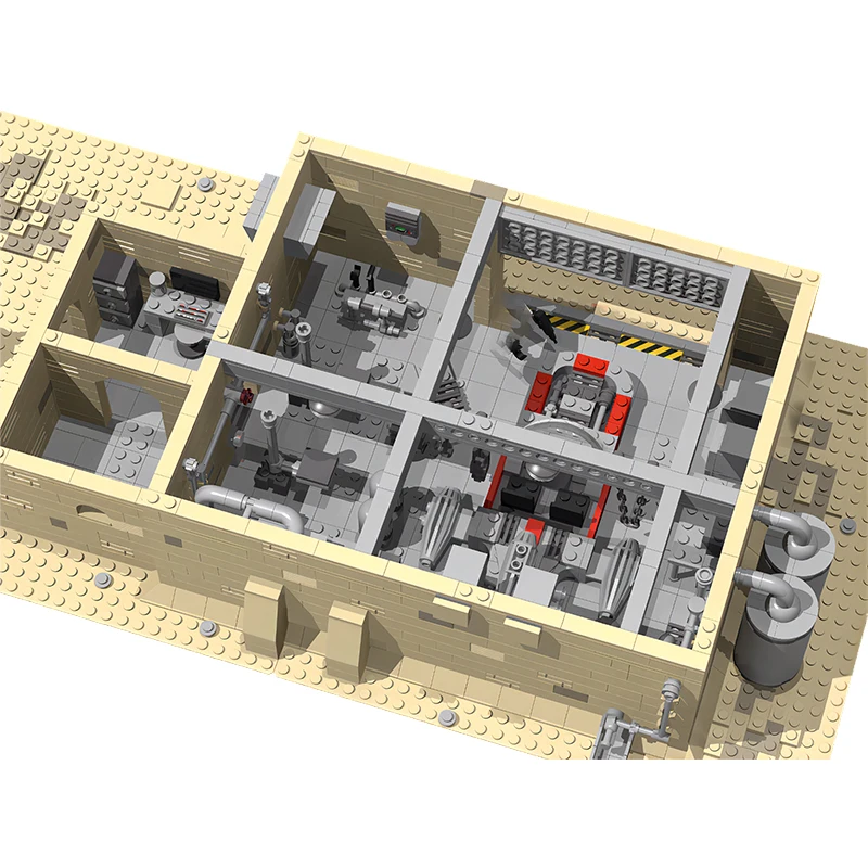 Customized Technology Bricks Toys Sets MOC-68515 Repair Garage Modular Desert Architecture Building Blocks Model Kid's DIY Gifts