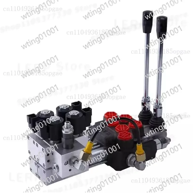 for Series 31.5MPA High Flow Hydraulic Multi Way Valve Distributor Integral Split Manual Directional Control Unit