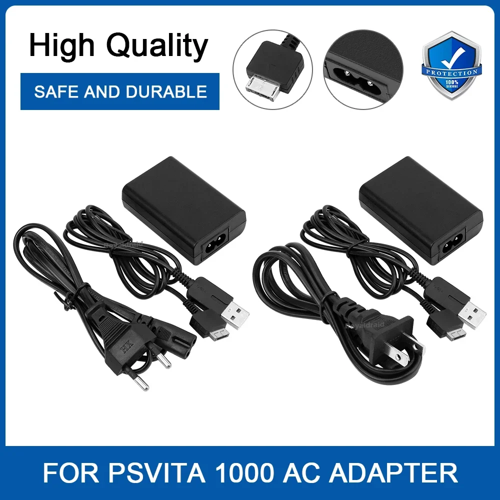 NEW EU/US Plug Home Charger Power Supply 5V AC Adapter USB Charging Cable Cord For PlayStation Psvita Slim PS Vita 2000 PSV 2000
