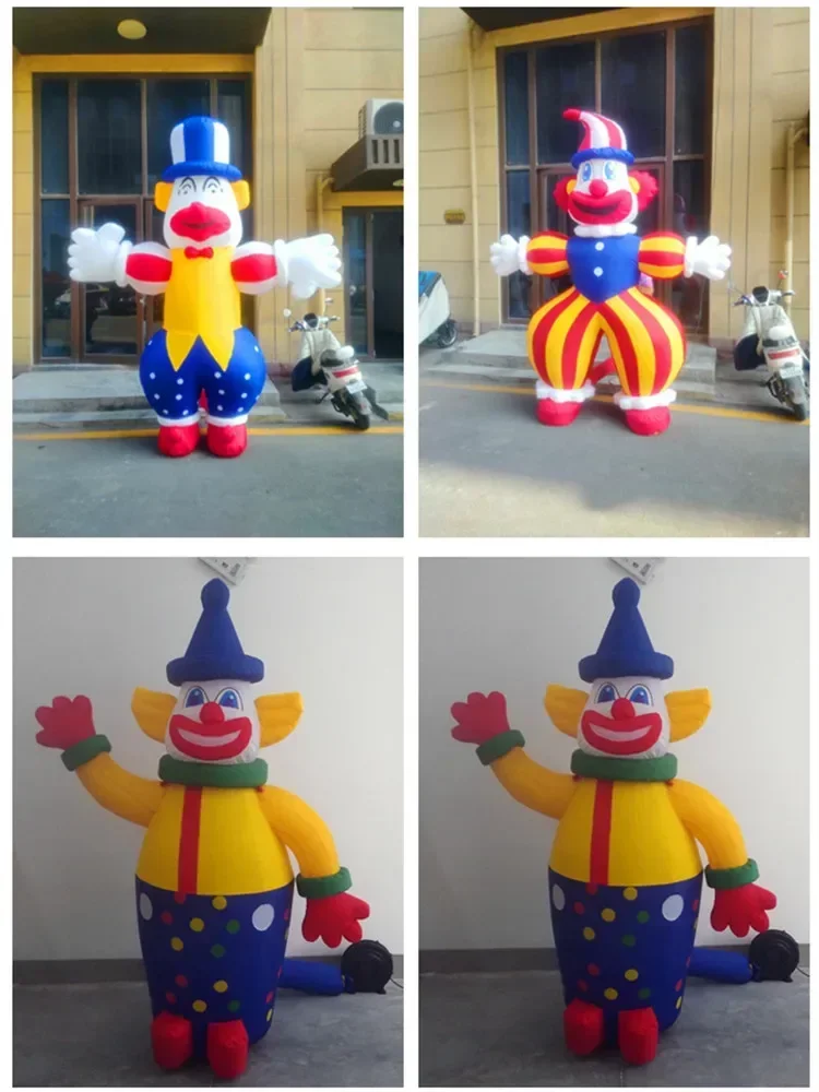 Inflatable Arch Cartoon Air Model Colorful Clown Rainbow Gate Opens Swing Dancer Waving Advertising Doll 1 Pack