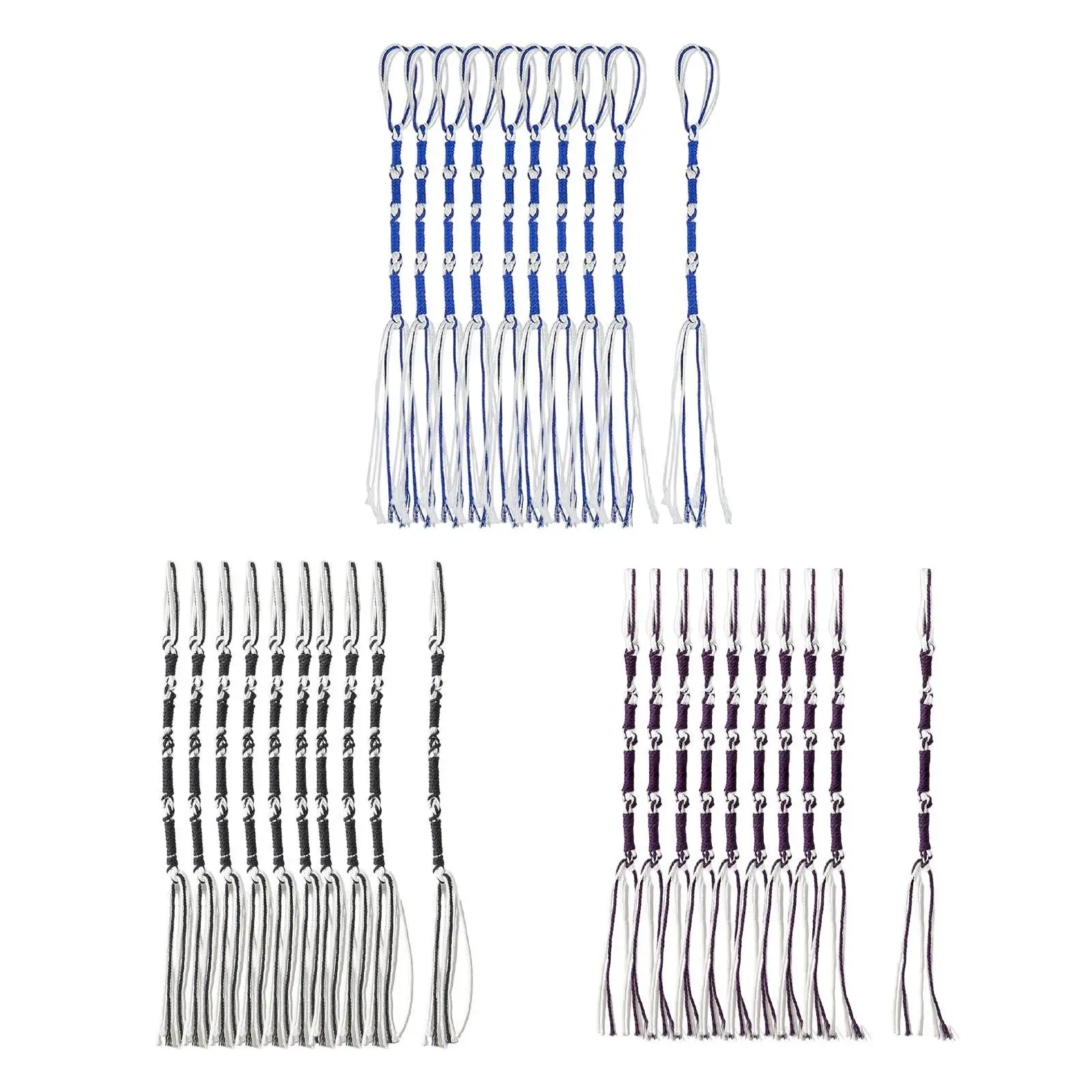 

10Pcs Jewish Traditional Tzitzits Set Messiah Thread Hanging Ornaments for Scarf