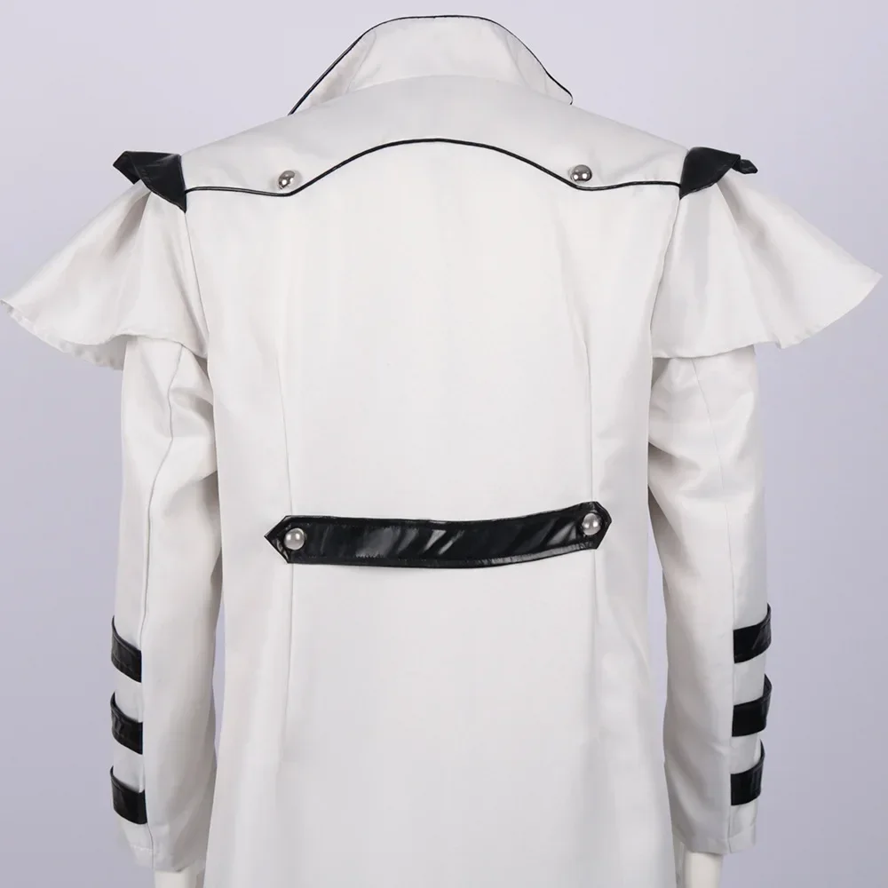 Middeleeuwse Renaissance Steampunk Retro Gothic Paleis Banket Kleding Rits Split Heren Lange Windjack Toneelkleding