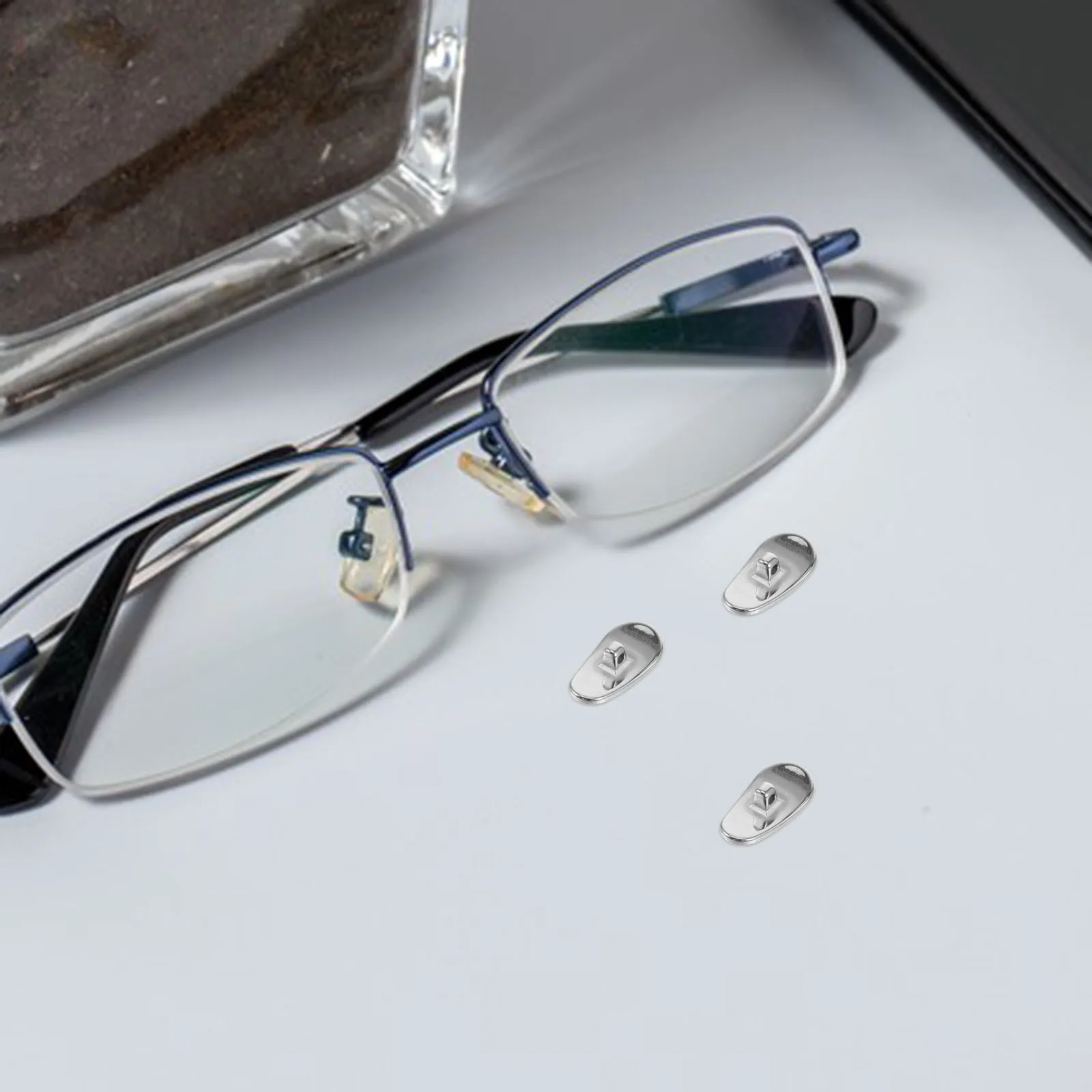 

3Pairs Ceramic Anti Slip Nose Pads for Glasses Comfortable Stable Replacement Eyeglasses Sunglasses Non-Slip Nose Guards