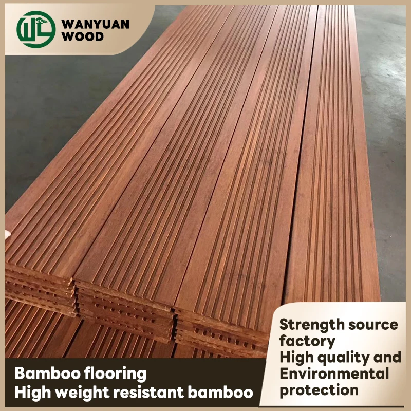 Outdoor heavy bamboo wood flooring high resistance bamboo carbonized anticorrosive home park decking factory direct bamboo wood