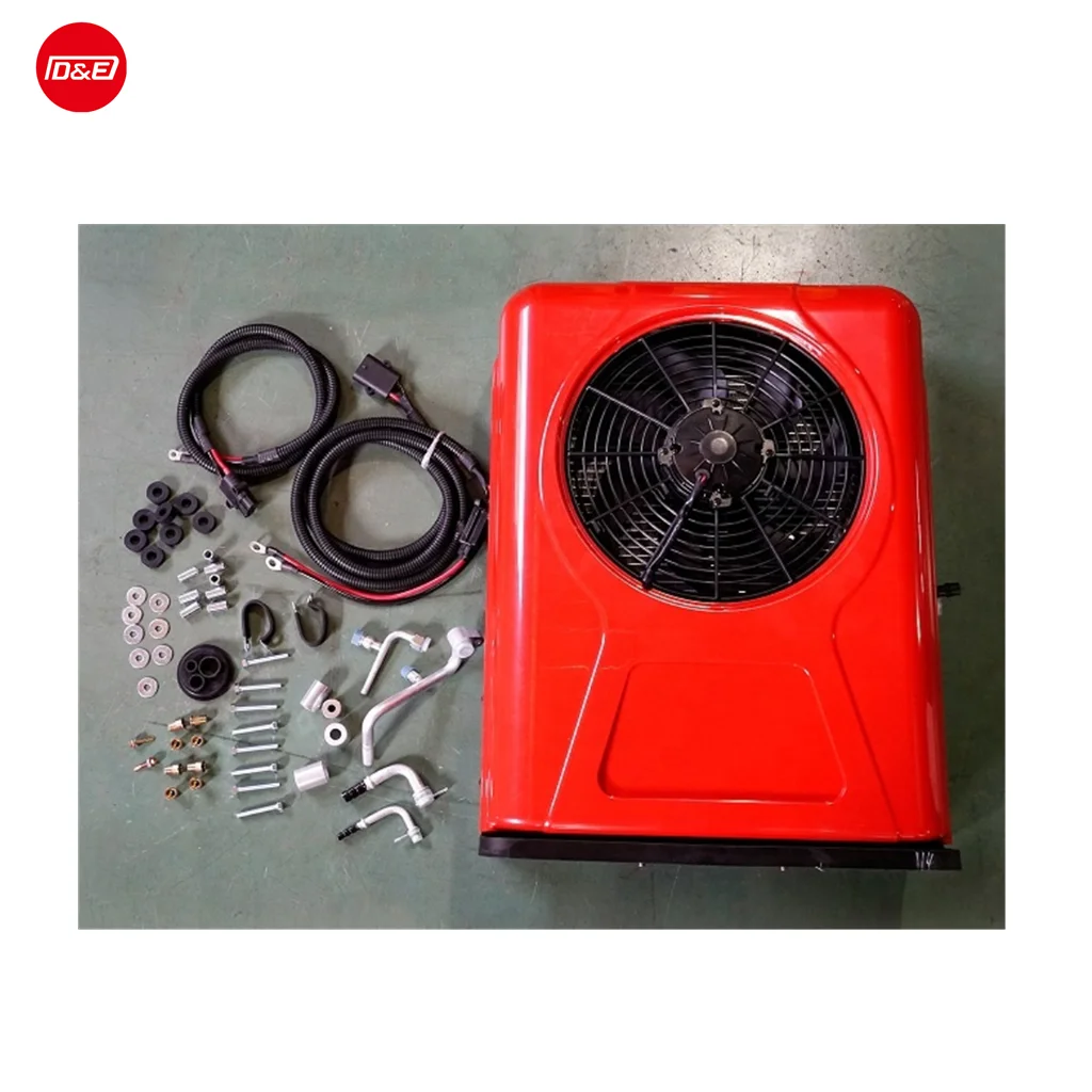 مكيف هواء 12 فولت شاحنة قافلة RV 12 فولت مكيف هواء لوقوف السيارات تيار مستمر مكيف هواء سبليت صغير 24 فولت