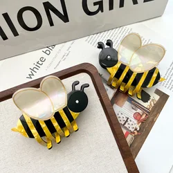 1Pcs New Cartoon Insect Yellow Honeybee Hair Claw Clips Sweet Girls Hair Accessories For Women