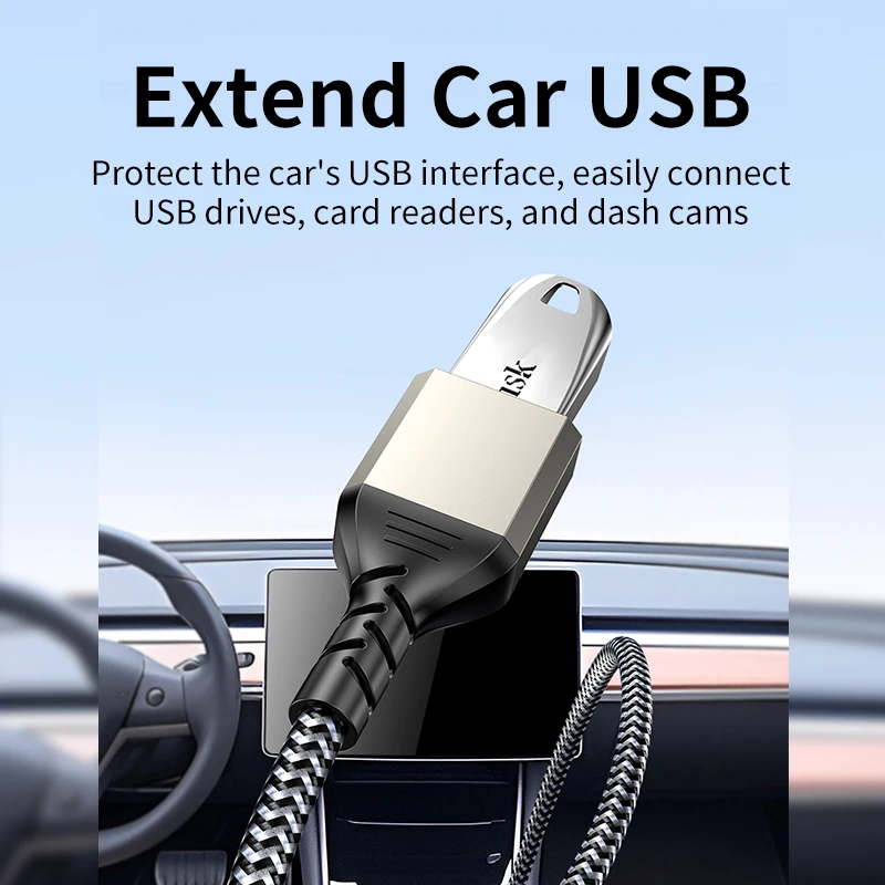 Unnlink USB 3.0 Extension Cable Male to Female Data Cord 0.5m 1m 1.5m 2m 3m USB Extender Cable