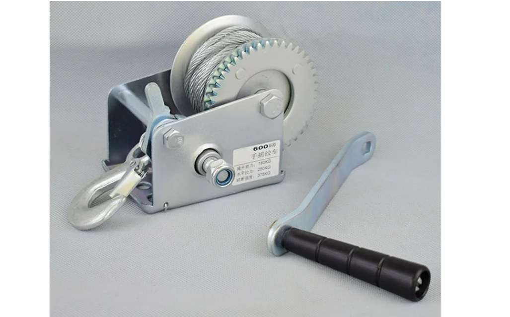 Hand Winch 800-3000 Pounds Manual Winch Wire Rope Traction Hoisting Winch