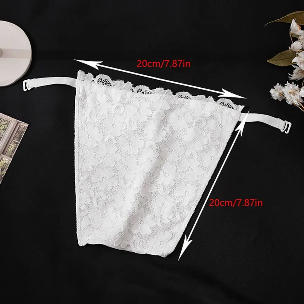 Clipe superior de tubo anti-reflexo de camada dupla invisível em bralette capa de peito invisível envoltório de peito de renda senhora