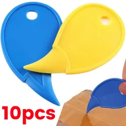 10/1pcs Mini tragbare Plastik box Öffner Tasche Kunst Utility Messer Express Box Messer Papiers ch neider Handwerk Verpackung Briefpapier