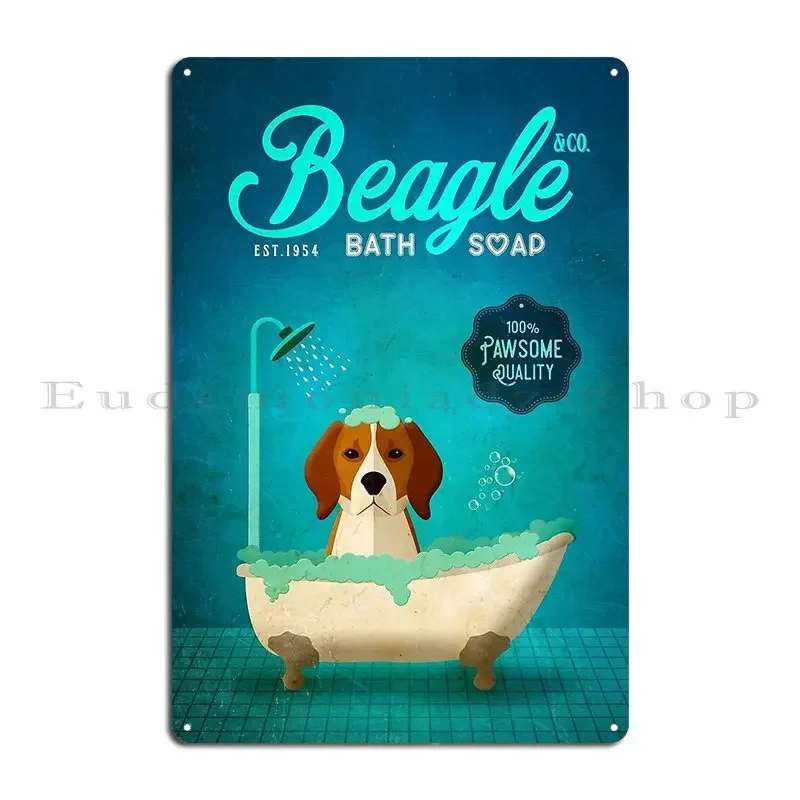 Beagle Dog Minimalist Poster Metal Plaque Wall Decor Wall Cave Wall Decor Cinema Custom Tin Sign Poster