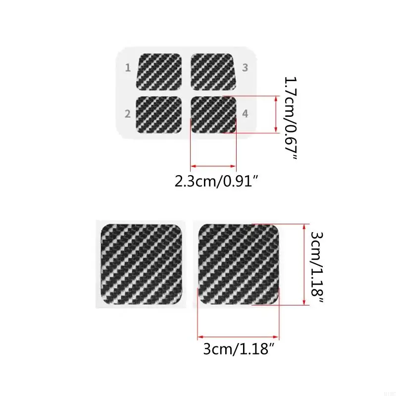 918C 6 шт. для хоста Steam Deck для защиты трекпада, наклейки, игровые аксессуары