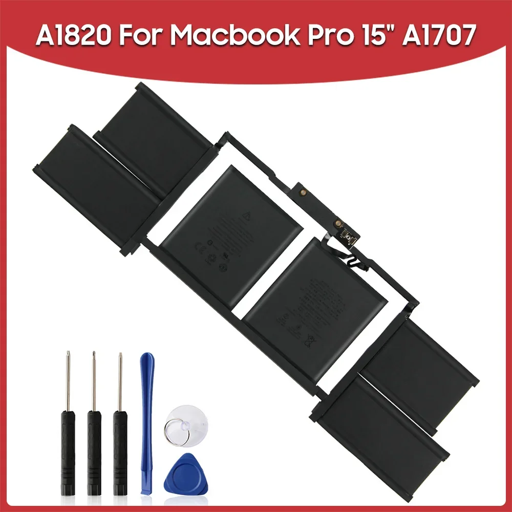 New Replacement Battery 6667mAh A1820 For Apple Macbook Pro 15