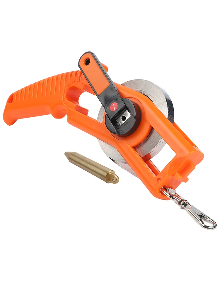 

Ленточный щуп 15 м, морской топливный бак, измерительная лента для масла, лента для измерения глубины из нержавеющей стали, черный железный щуп для масла, глубиномер