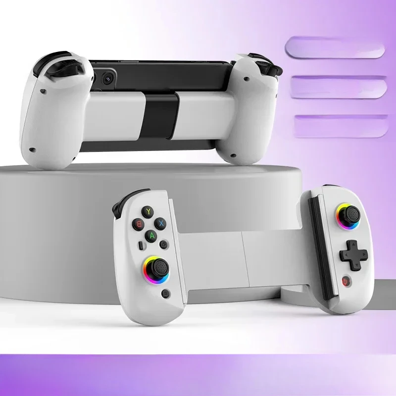 bsp-d8-rgbタブレットコントローラースイッチゲーム用ワイヤレスハンドルbluetoothストリーミングp3p4androidios用ジョイスティックゲームパッドb-m