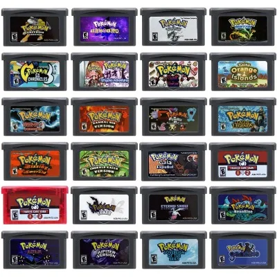 

GBA Game Cartridge 32 Bit Video Game Console Card Pokemon Series FireRed Rocket Unbound Radical Red Sienna Sweet for GBA