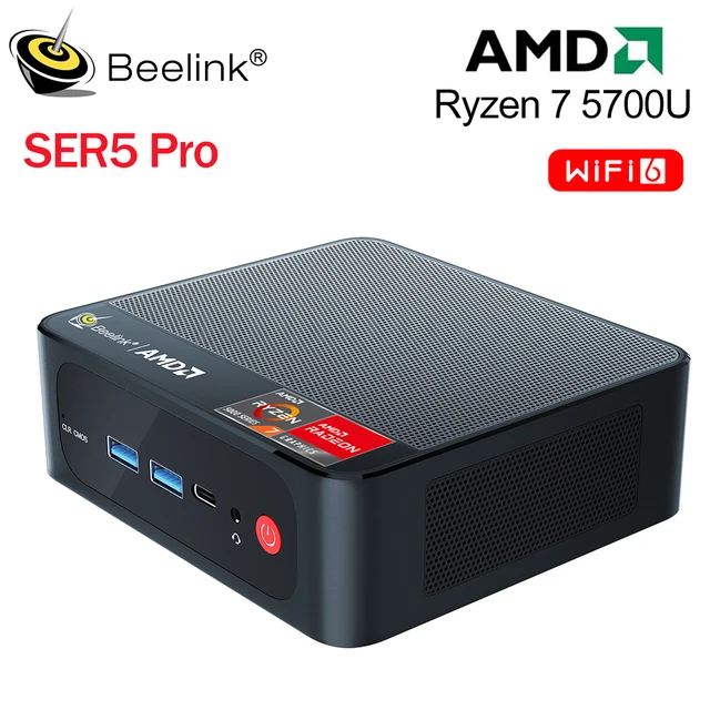 Beelink Ryzen5 Ser5 5560u Ser5 Pro 5700h Mini-PC und DDR4 16GB RAM 500GB  SSD WLAN 6 LAN 1000m Desktop-Gaming-Computer vs 5800h - AliExpress