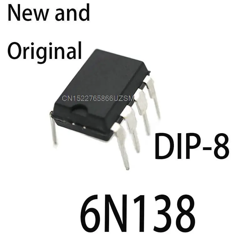 10PCS New and Original DIP8 DIP photoelectric coupler new and original 6N138