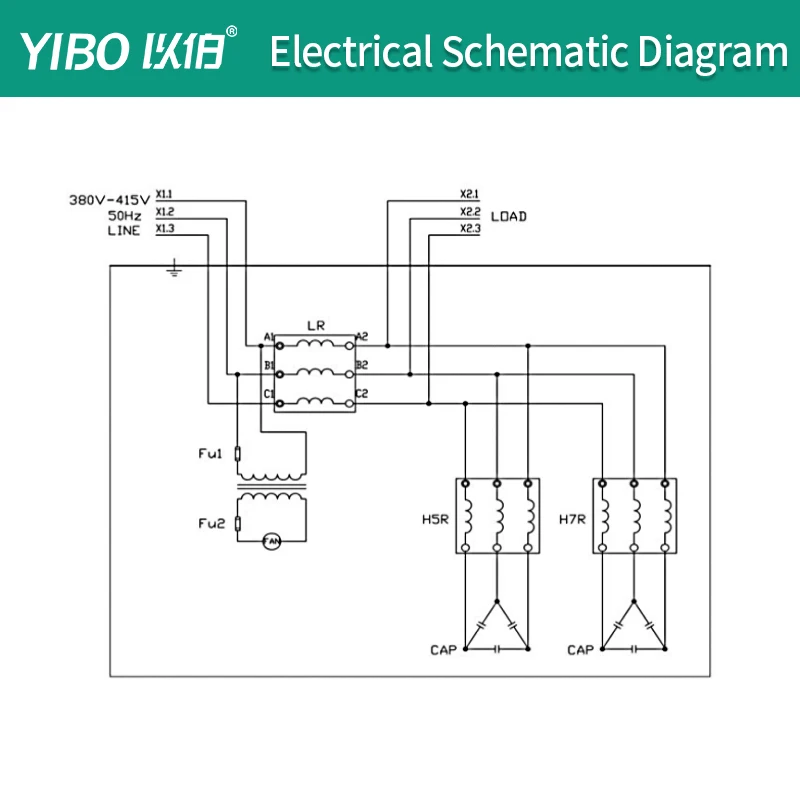 YIBO DHF Passive Harmonic Filter VFD Power Quality Filter for Inverter Servo Drive Harmonic Suppression