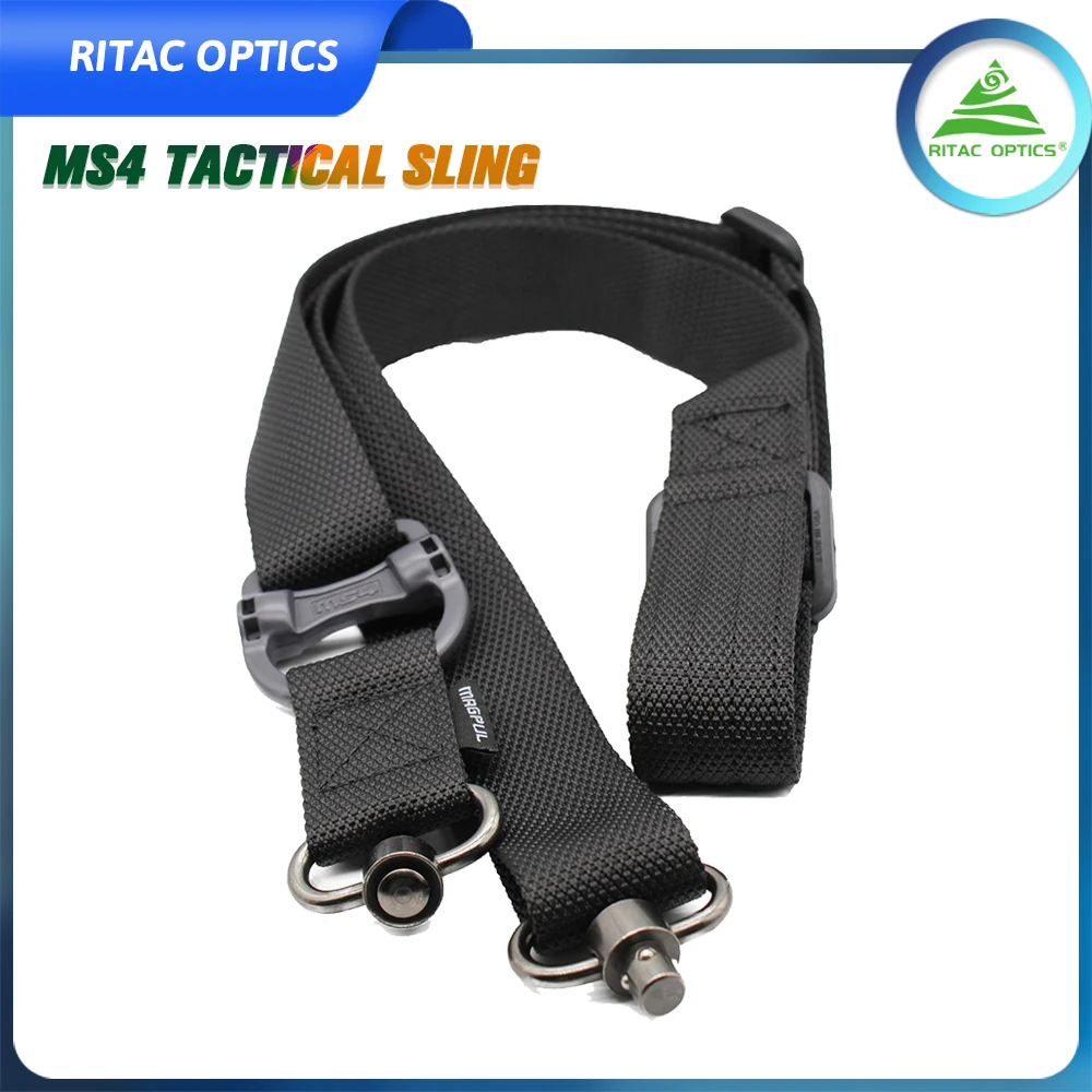 

Adjustable MS4 Dual QD Two-Point Nylon Multi Mission Tactical Rifle Sling/Strap safety rope Gun Sling with Original Packing