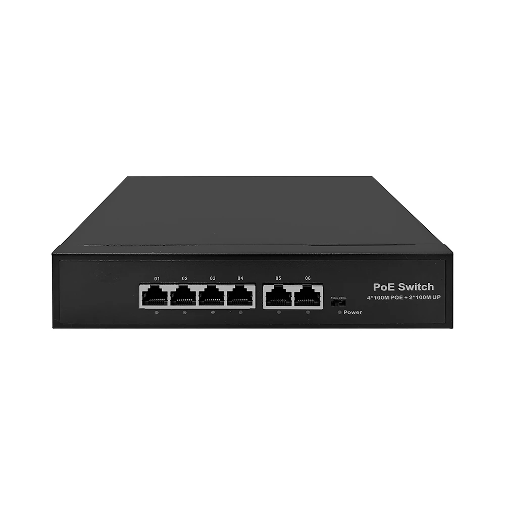 POE Switch 48V 100Mbps Wifi Smart IP Switch 4/8 Ports POE Standard RJ45 Injector Switcher for IP Camera/Wireless AP/CCTV