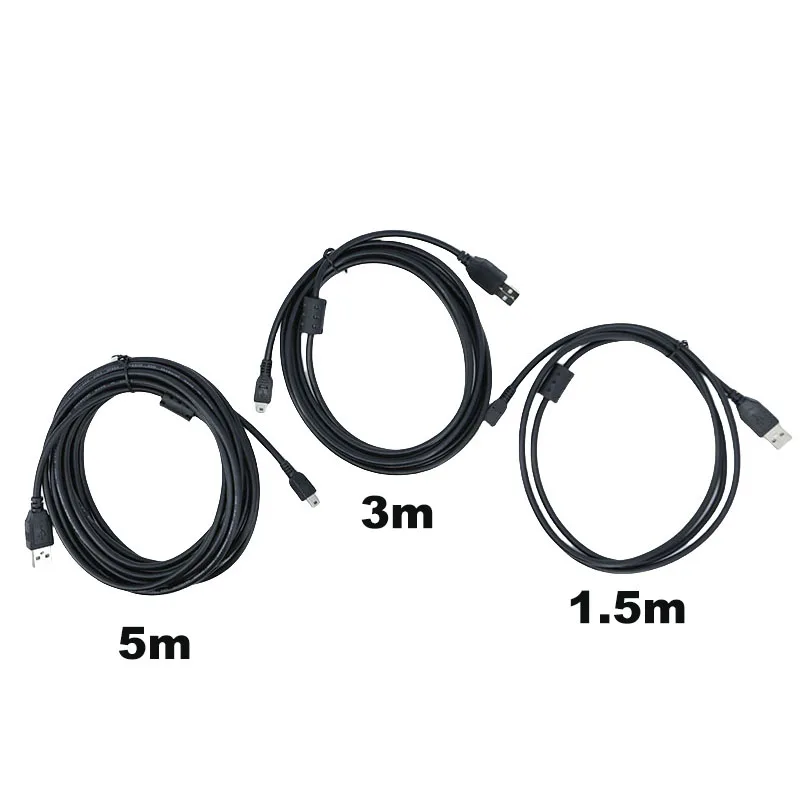 1.5m-5M Mini B 5pin USB male To USB male T port Fast data transmission extend Charger MP4 Player Car DVR GPS Digital Camera HDD