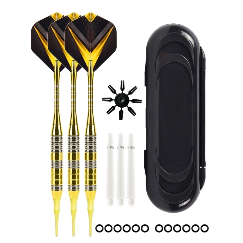 21 Grams Darts with Aluminum Shafts, Iron Barrels, Soft Tip & Additional Shafts Dropshipping