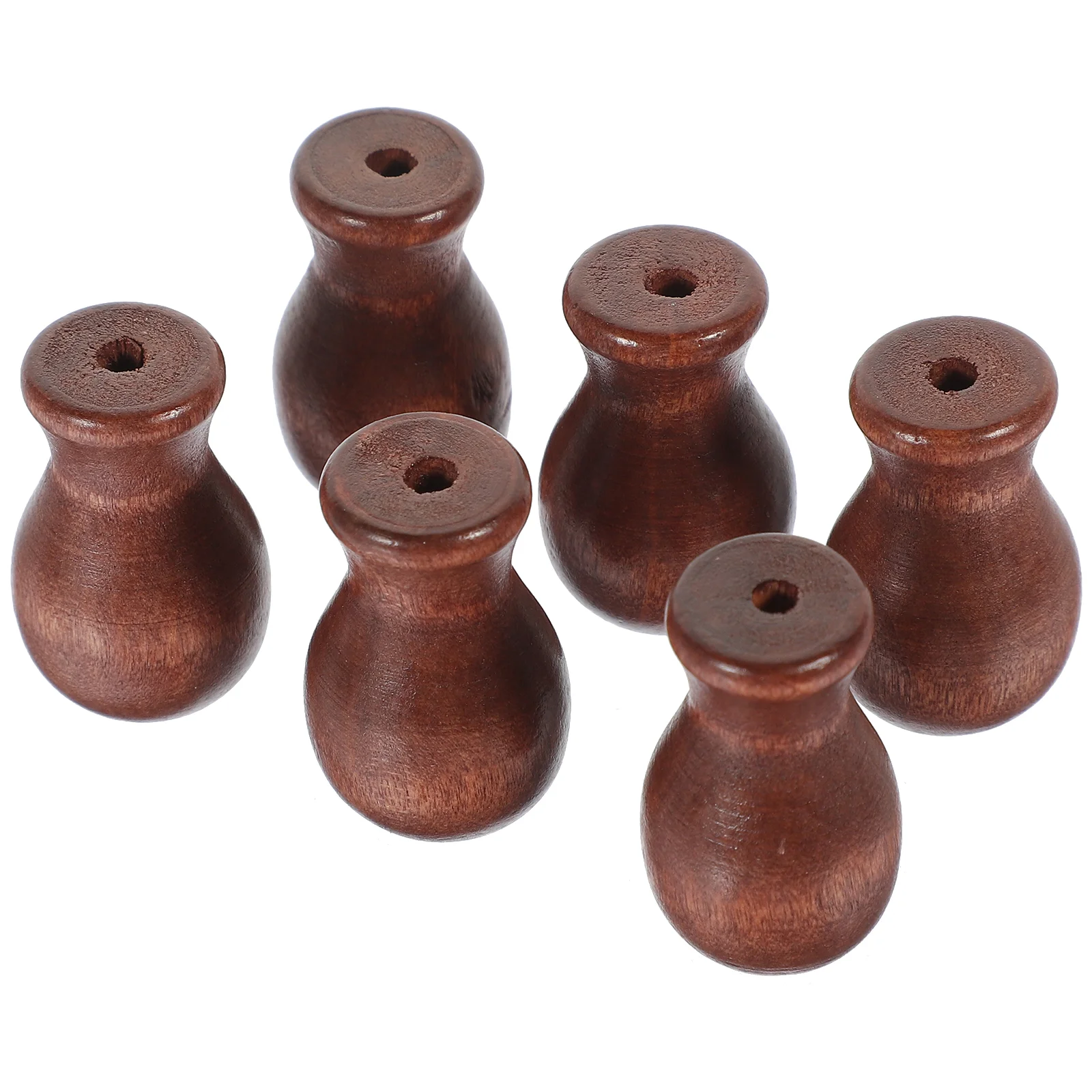 

6 Pcs Roller Blind Accessories Window Cord Holder Knobs Pull Tassel Hanging Decor Winder Wooden Tassels Ends Pulls