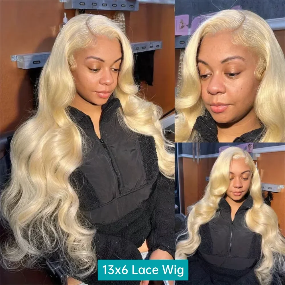 13x6 Hd Lace Frontal Wig 30 40 Inch 613 Blonde Body Wave 100% Human Hair Wigs Brazilian Wet And Wavy Lace Front Human Hair Wig image 2
