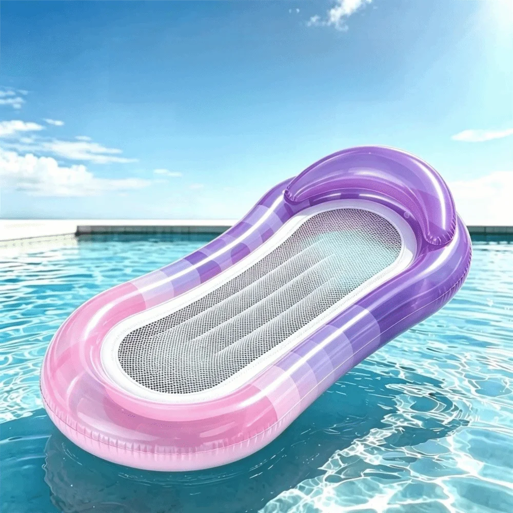 Sequined Inflatable Float Mesh Leopard Print Inflatable Water Lounger Floating Inflatable Inflatable Floating Chair Beach