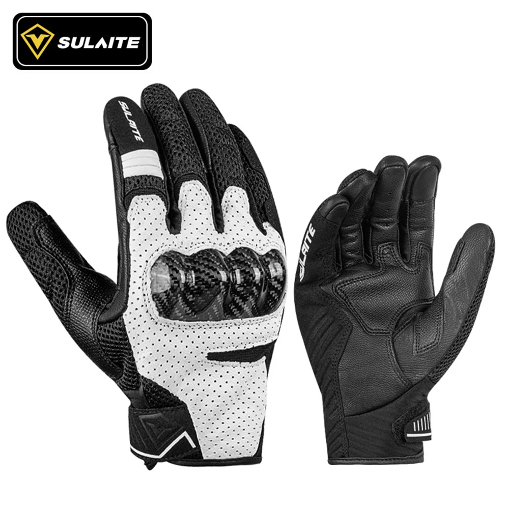 Motorcycle Gloves Winter Moto Gloves Men Summer Goatskin Motorbike Touch Screen Fist Joint Protect Guantes