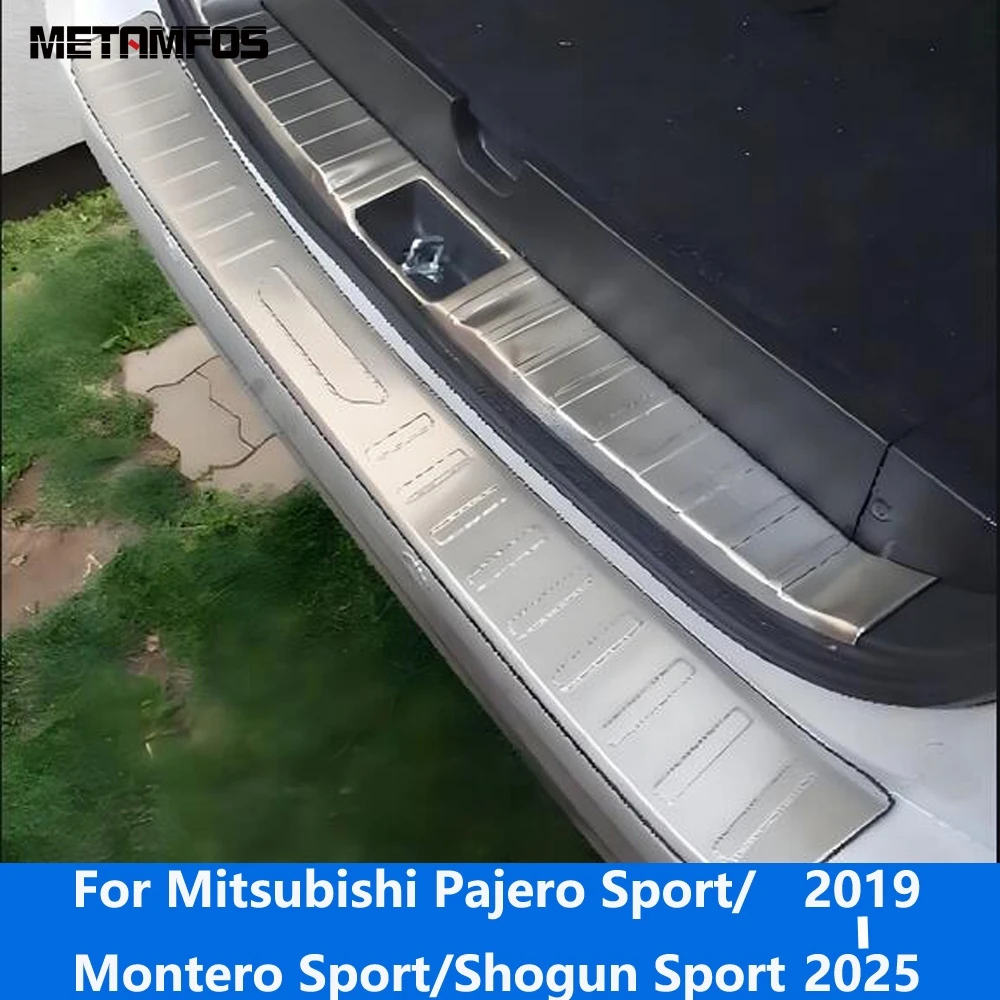 

Для Mitsubishi Pajero/Montero/Shogun Sport 2019-2024 2025 задний бампер багажника, накладка на порог, защита от царапин, аксессуары
