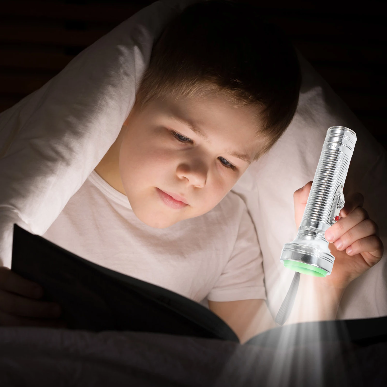 

Metal Flashlight Retro Design for Rural Living Strong Aluminum Build Cultural Display Eye-Catching Decor