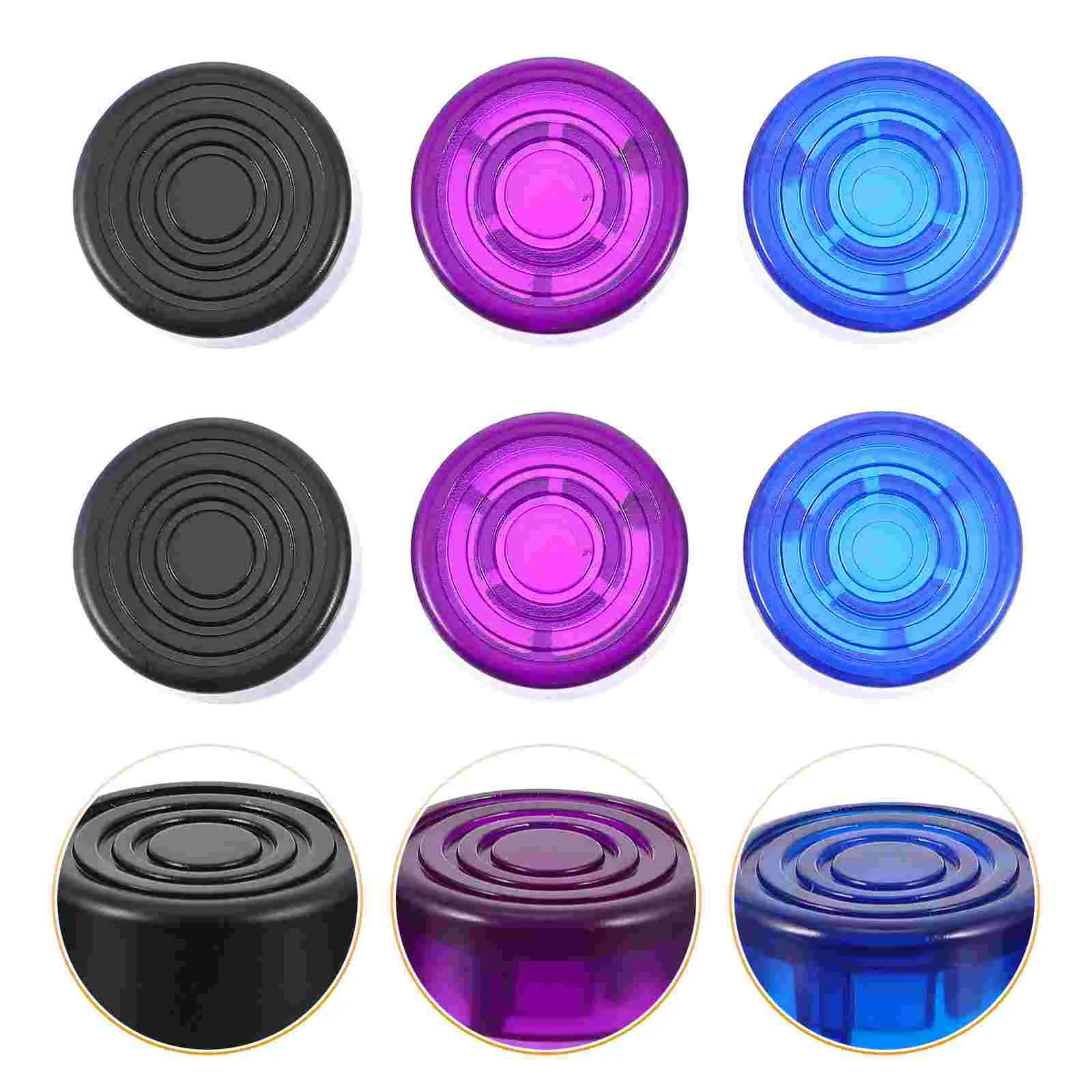 6 Pcs Guitar Knob Effect Toppers Effector Tools Plastic Caps for Pedal Electric Practical Professional Effectors