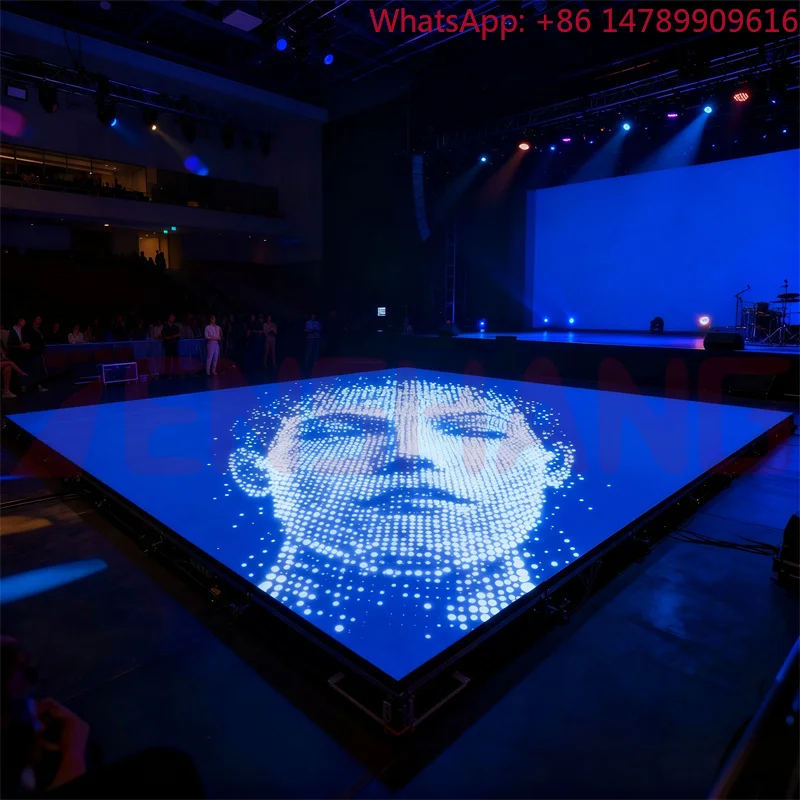 

Highly Stable, Waterproof Indoor Interactive LED Floor Tiles With Acrylic Cover And Scratch-resistant LED Display For HotelsInte