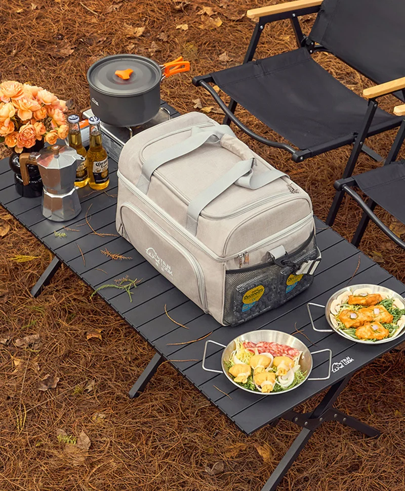 10L 30L Camping Cooler Tote Bag Portable Insulated Cooler Bag Food Drinks Storage Bag for Outdoor Camping Picnic BBQ Travel