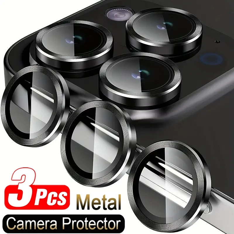 3Pcs Camera Lens Protector for IPhone 11 12 13 Pro Max Mini 15 Pro Max Protective Glass for IPhone 14 Pro Max Camera Lens Glass