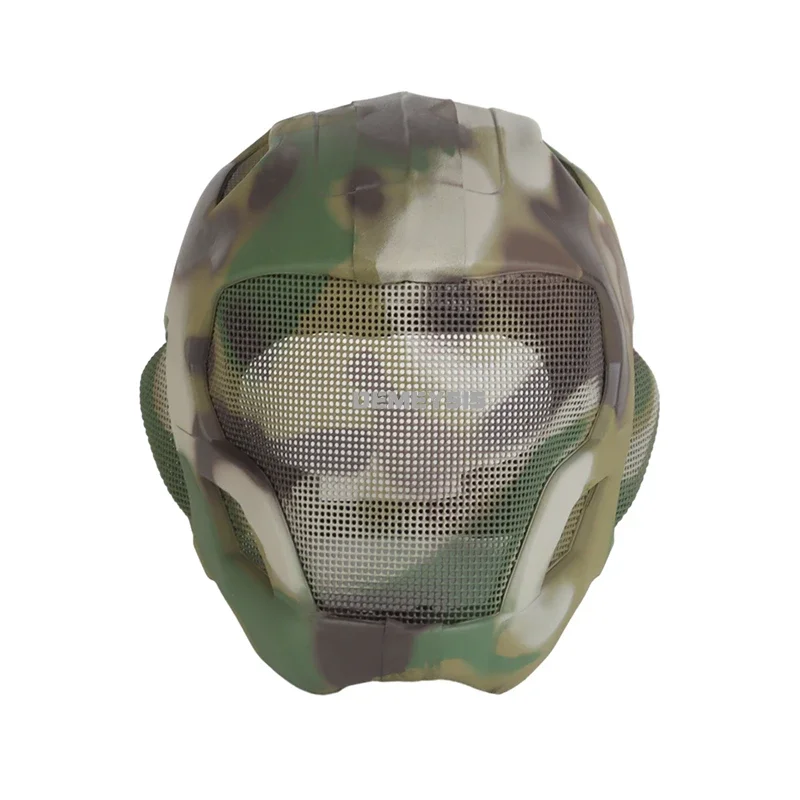 Tactical Sports Helmets Adjustable Hunting Shooting Head Protector Equipment Lightweight Full Face Skull Mask EVA Helmet