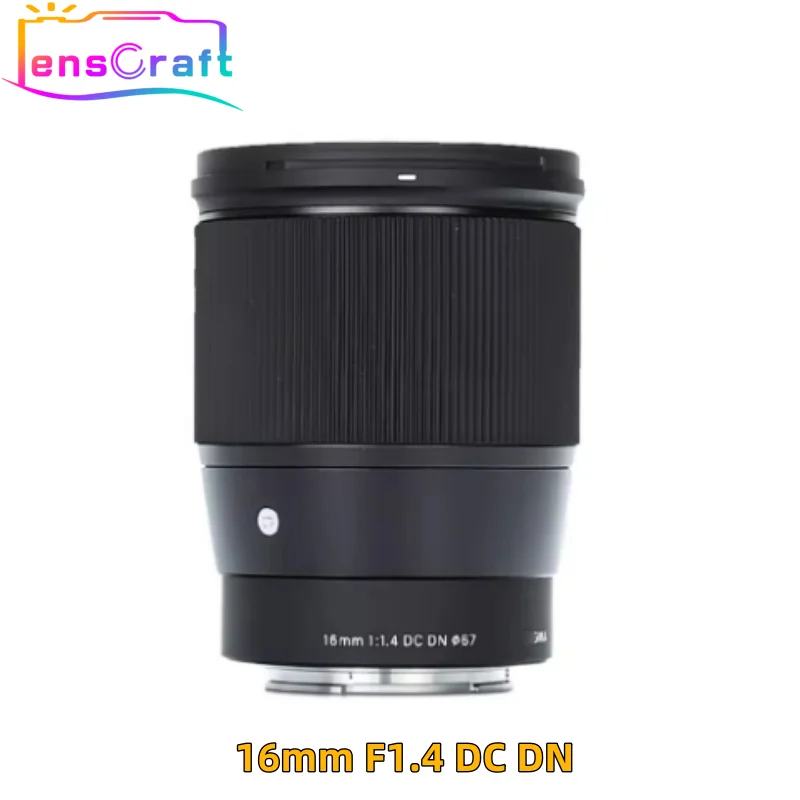 98% новый современный объектив 16 мм F1.4 DC DN для Sony E Mount Canon EF-M Mount L Mount Sigma