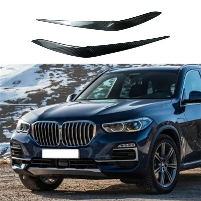 

ABTD-углеродное волокно, передняя фара, лампа для бров для Bmw X5 G05 X6 G06 2019-2022, аксессуары для ремонта