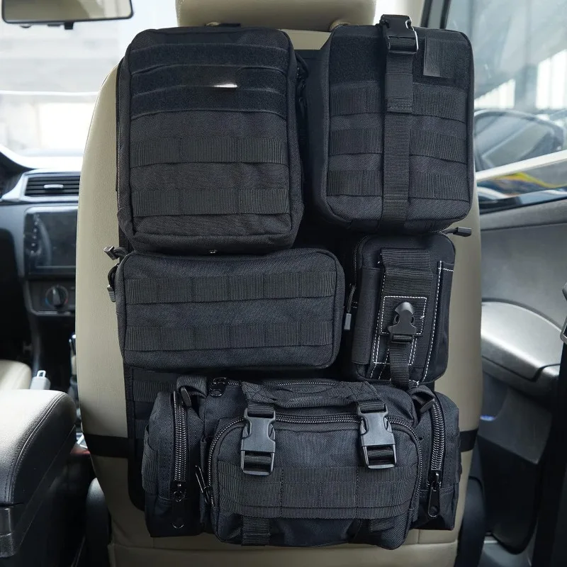 

Function Car seat back storage bag, outdoor car seat tactical hanging bag