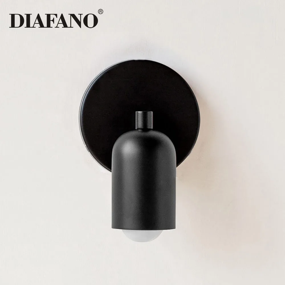 Colorful Nordic Wall Mounted Lamp for Bedroom Bedside Hallway Hotel Decoration Sconce Light Background Modern Led Lighting E27