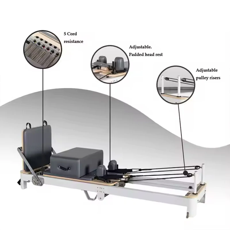 Home Folding Body Shaping Machine Prati Bed Pilates Body Shaping Machine Home Pilates MachineAluminum Alloy Pilates Core Bed view 6