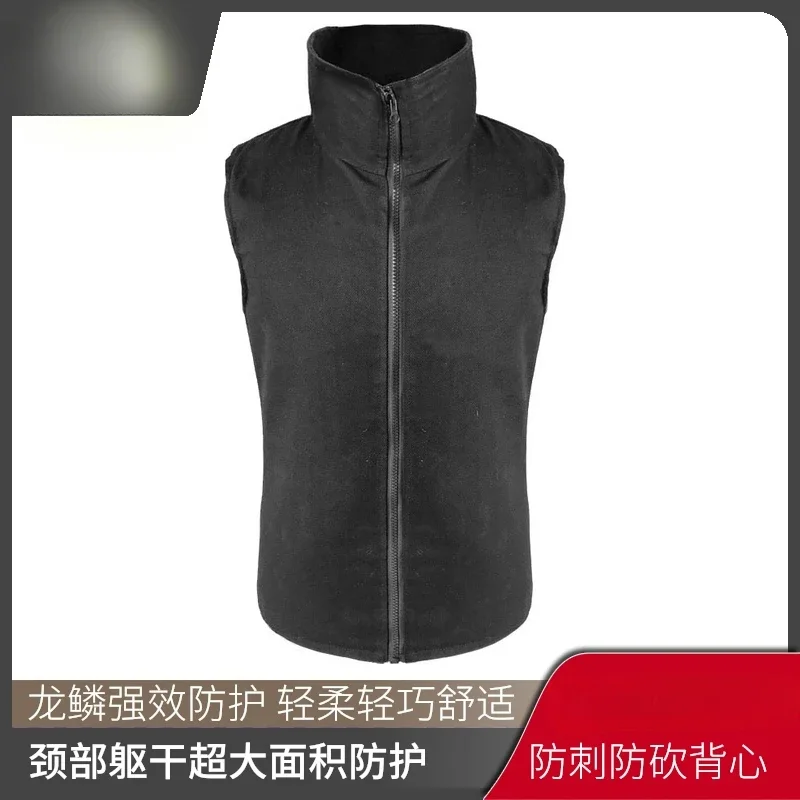 

stabbing clothes, high-necked black vest, protective clothing, light and ultra-thin breathable anti-cut