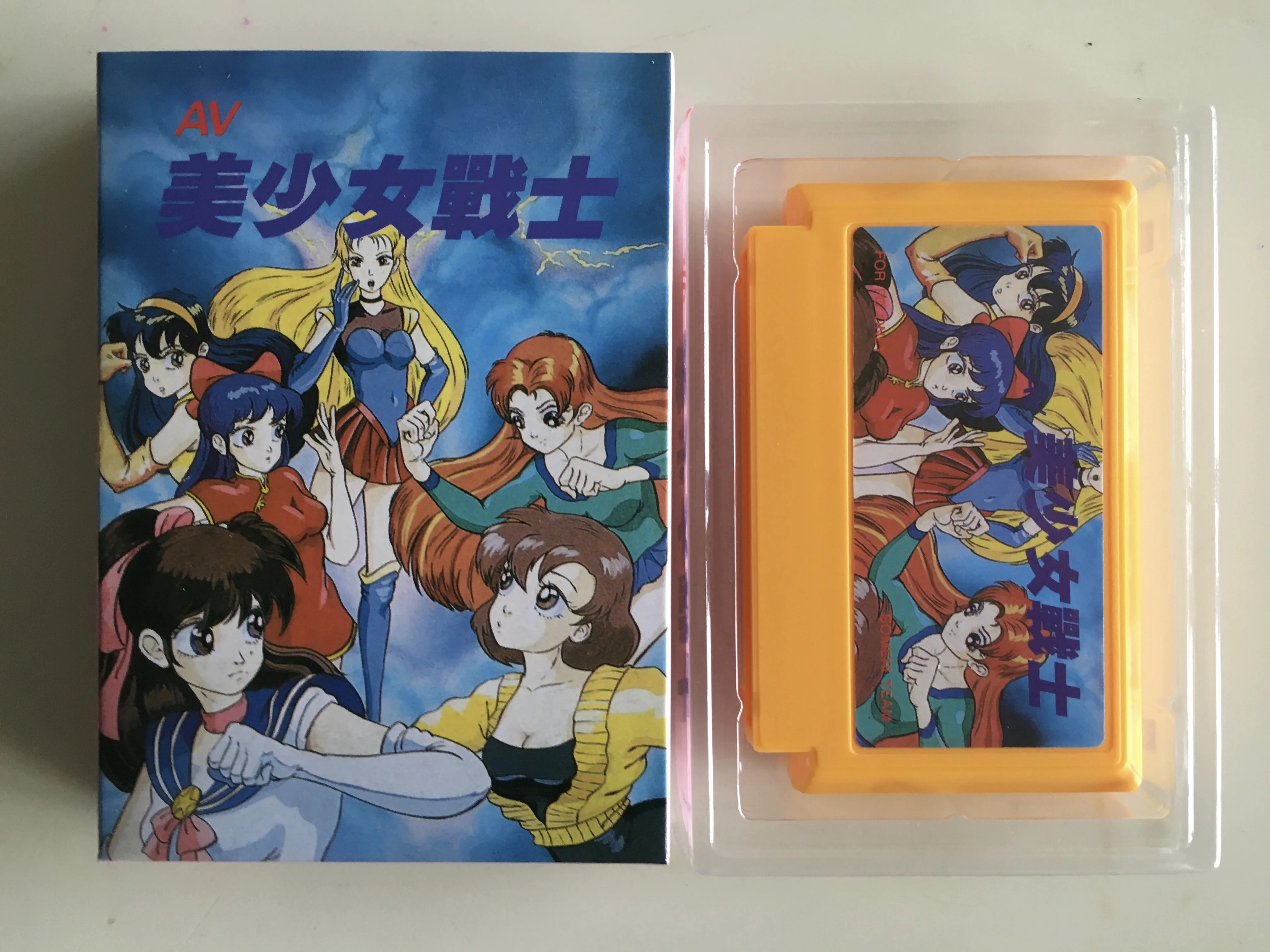 بطاقة ألعاب 8 بت: AV Bishoujo Senshi Girl Fighting (النسخة اليابانية!! صندوق + خرطوشة فقط!! )