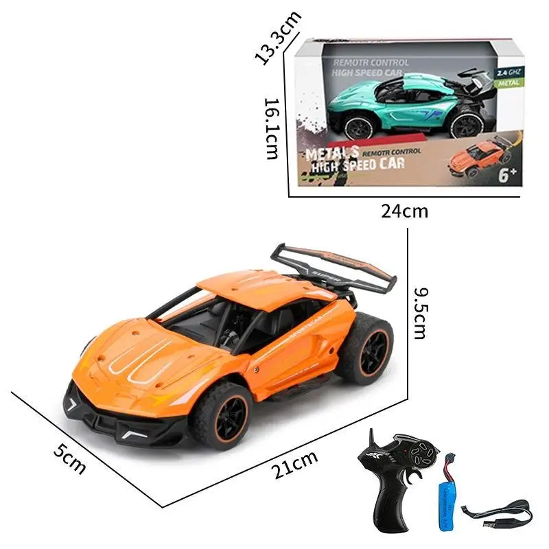 1/20 Scale Brushless RC Racing Sports Car 2.4G  4WD Remote Control Drift Spray Car High Speed Alloy Metal Model Vehicle for Kids