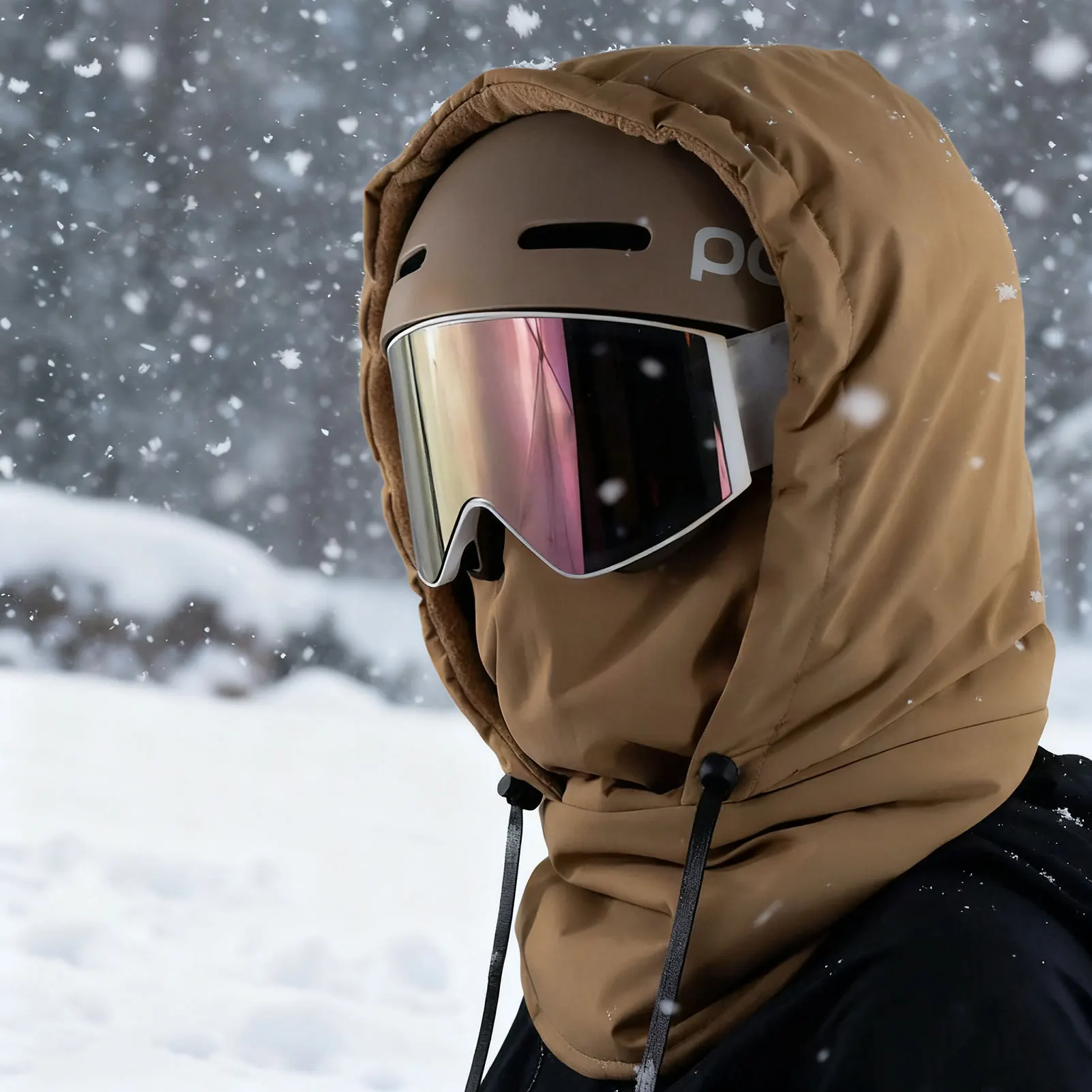 Warmth Cover Hat Thermal Fleece Hood Full Face Cover Mask 3 In 1 Cold Protection Slouchy Beanie Scarf Mask For Indoor Outdoor
