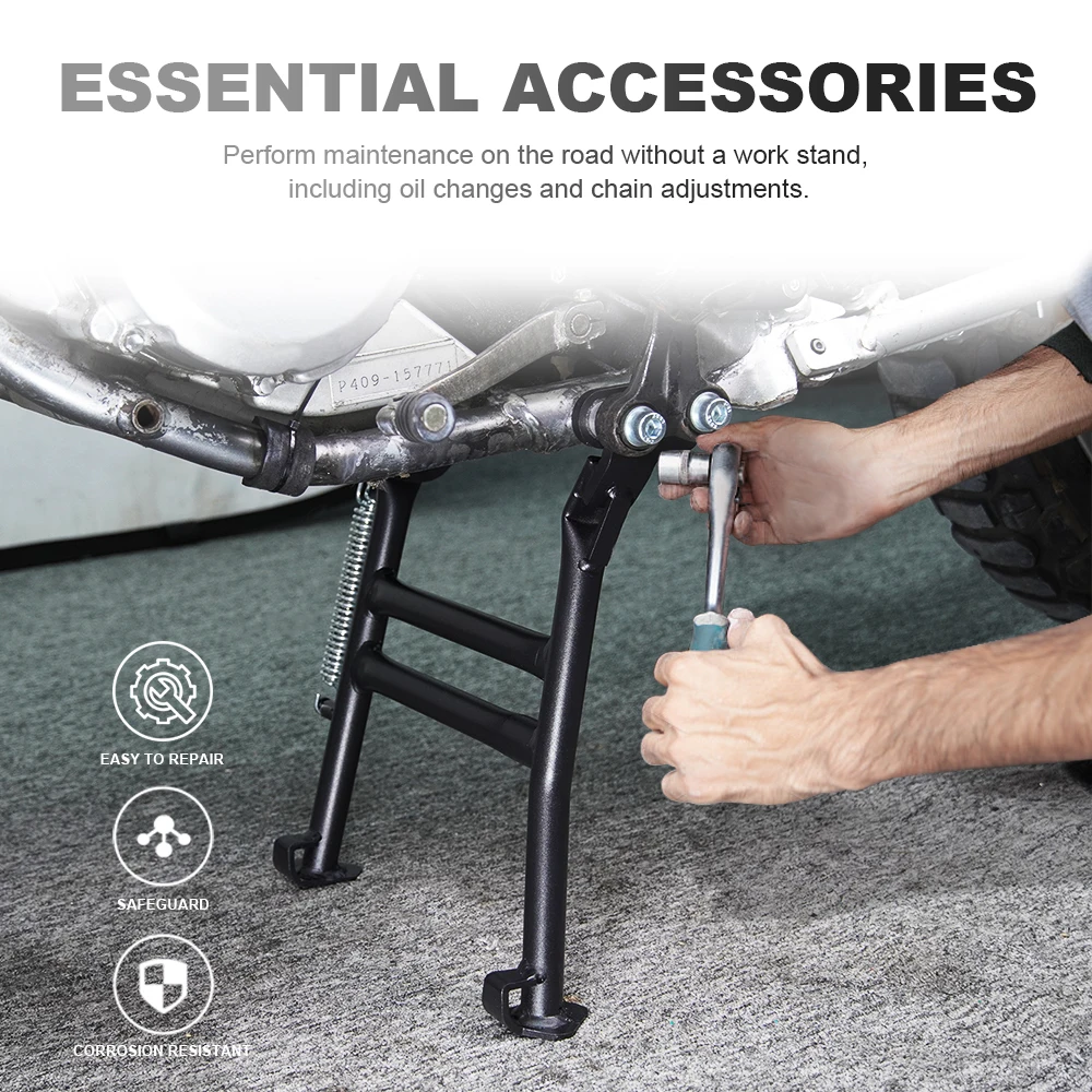Motorcycle Black Kickstand Centerstand Foot Center Stand Holder For DR650 DR650SE 1996-2022 2023 2025 For Suzuki